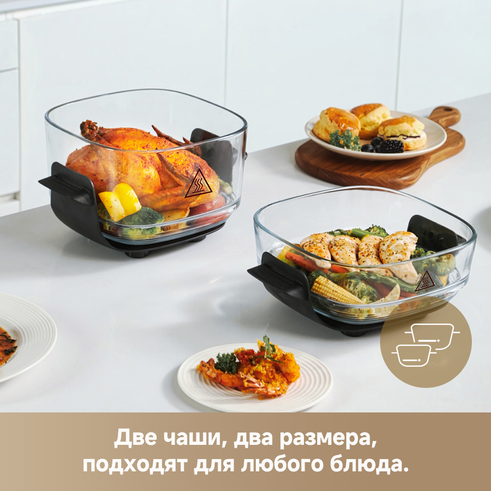 Аэрогриль (аэрофритюрница) Dreame Air Fryer PT60 Grey