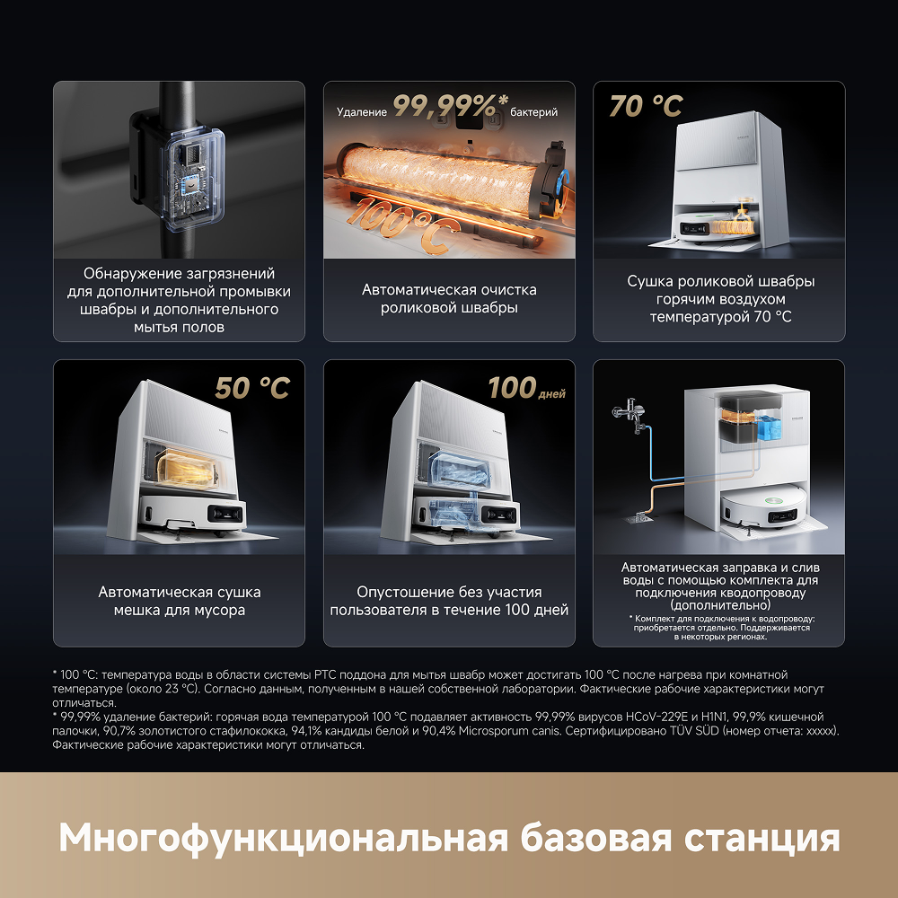 Робот-пылесос Dreame Aqua10 Ultra Roller Complete White