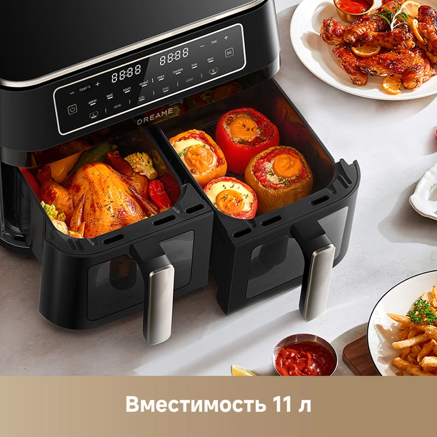 Аэрогриль (аэрофритюрница) Dreame Tasti™ DZ30 Black